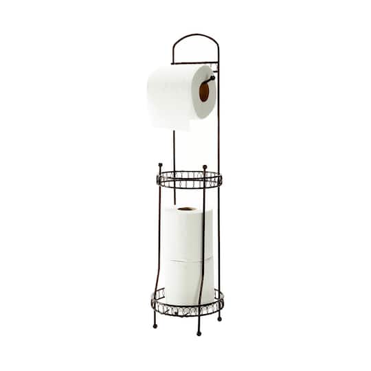 Bath Bliss Curls Design Oil Rubbed Bronze Toilet Tissue Dispenser & Holder